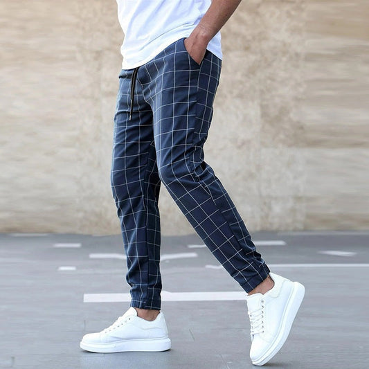 Shane | Pantaloni Jogger Eleganți cu Carouri