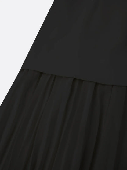 Molly | Rochie lungă plisată