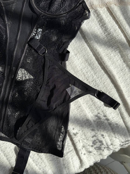 Alessandra™ | Rochie de Noapte Satinată Neagră Mirage