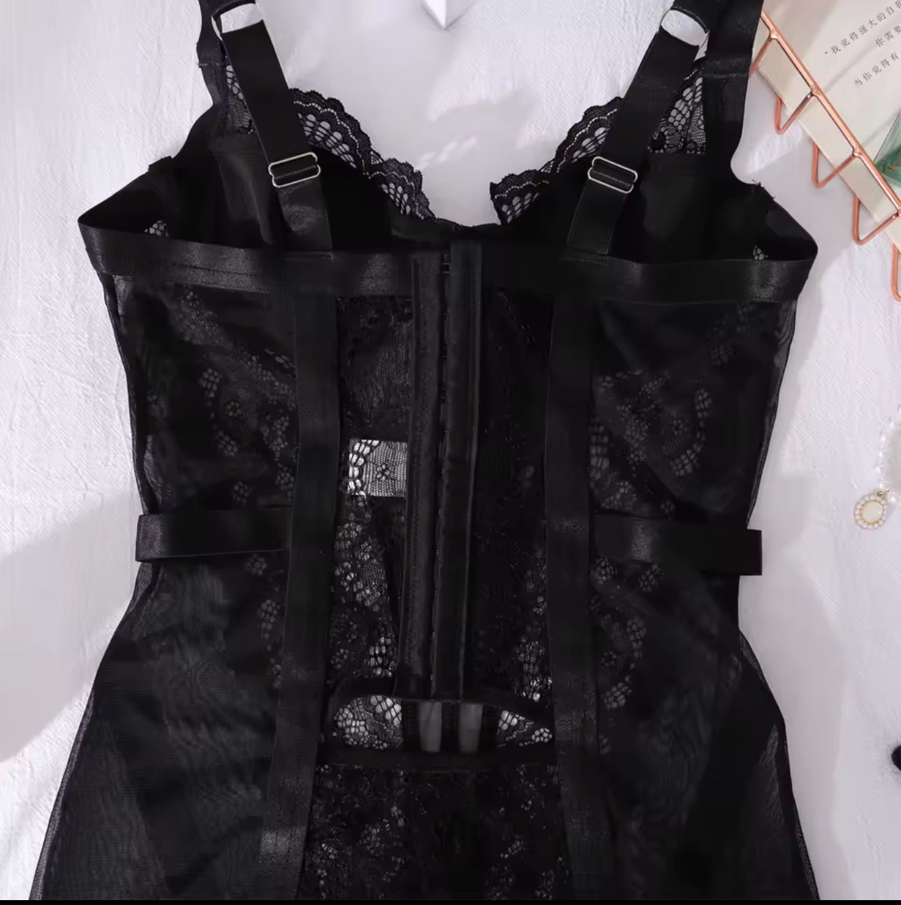 Alessandra™ | Rochie de Noapte Satinată Neagră Mirage