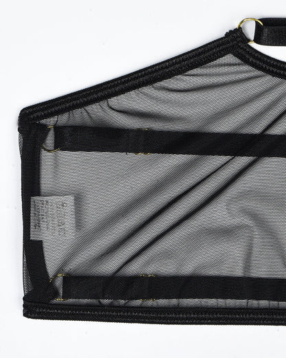 Eline™ | Set de Lenjerie din Mesh Transparent 4 Piese cu Sutien & Funda