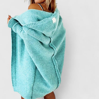 Davynne | Cardigan lung cu glugă