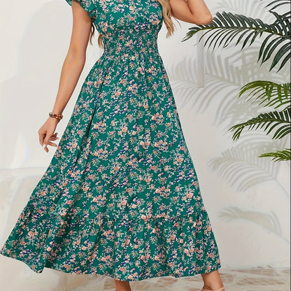 Mia | Rochie Florală cu Fante