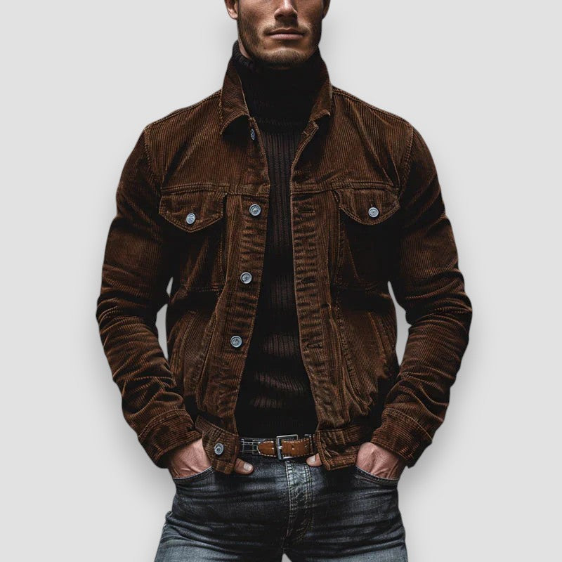 Luca | Jachetă Retro din Catifea